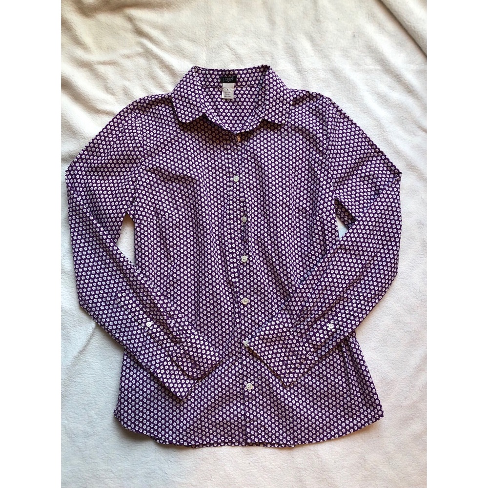 J. Crew Factory Printed Button-down